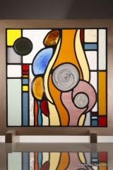 Contemporary Stained Glass Panel