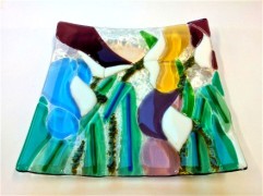 Students Fused Glass Platter