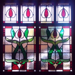 Period Victorian Pattern - Stained Glass Door Entrance