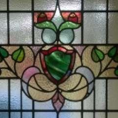 1930's Restoration & Repair - Traditional Stained Glass Door Panel