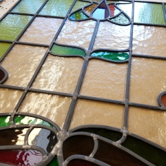 Edwardian Stained Glass Door Panel Restoration